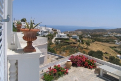 bedroom No.4 with a view of the Aegean Sea