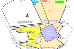 layout of the property’s outdoor areas